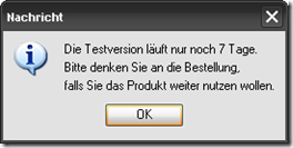 Die Testversion